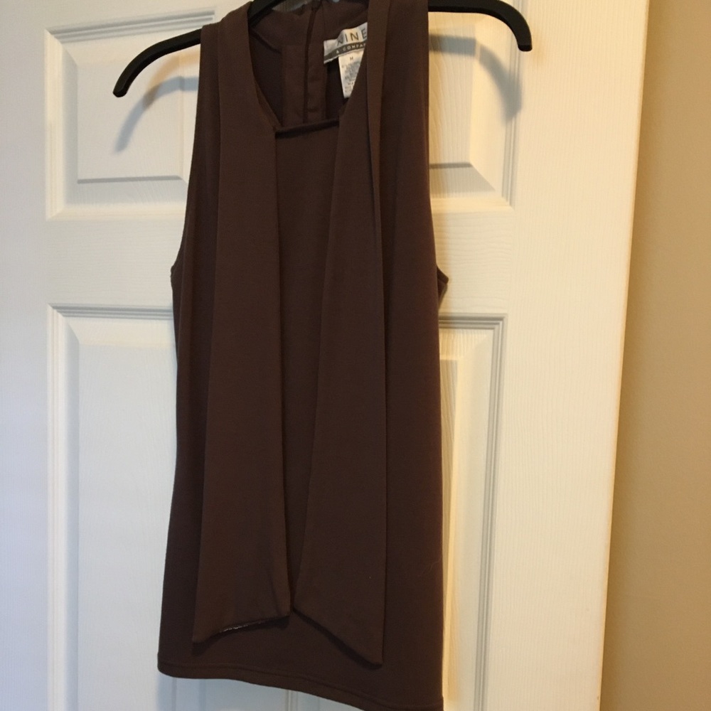 NWOTS brown sleeveless top sequins M